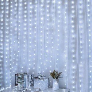 🆕 Curtain String Twinkle Lights 600 LED Fairy Bedroom 8 Modes Waterproof Desire